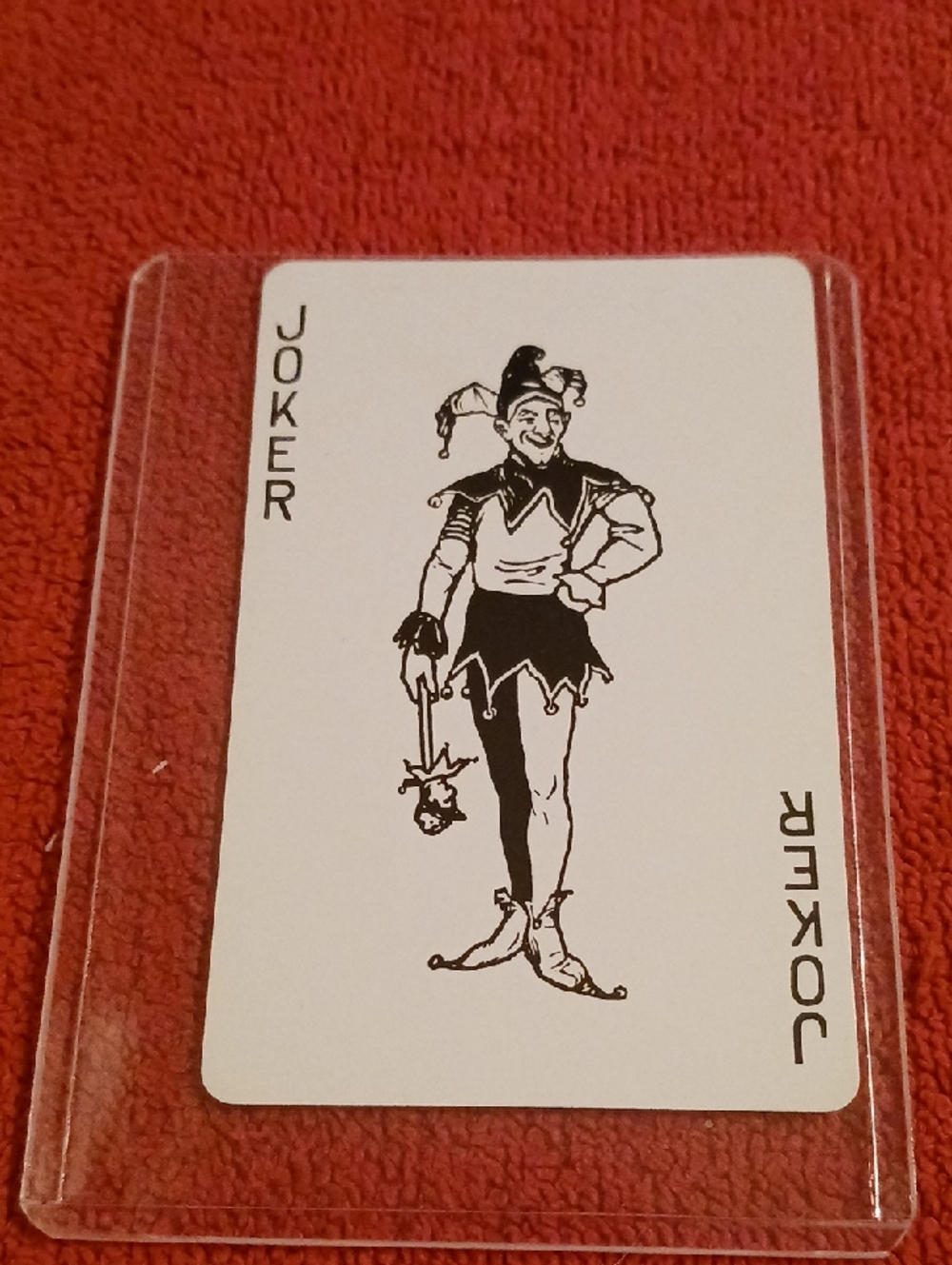 Tiffany&co Black & White Joker Playing Card